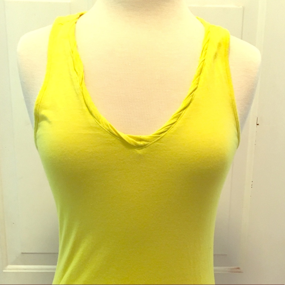 DKNY Jeans yellow tank top